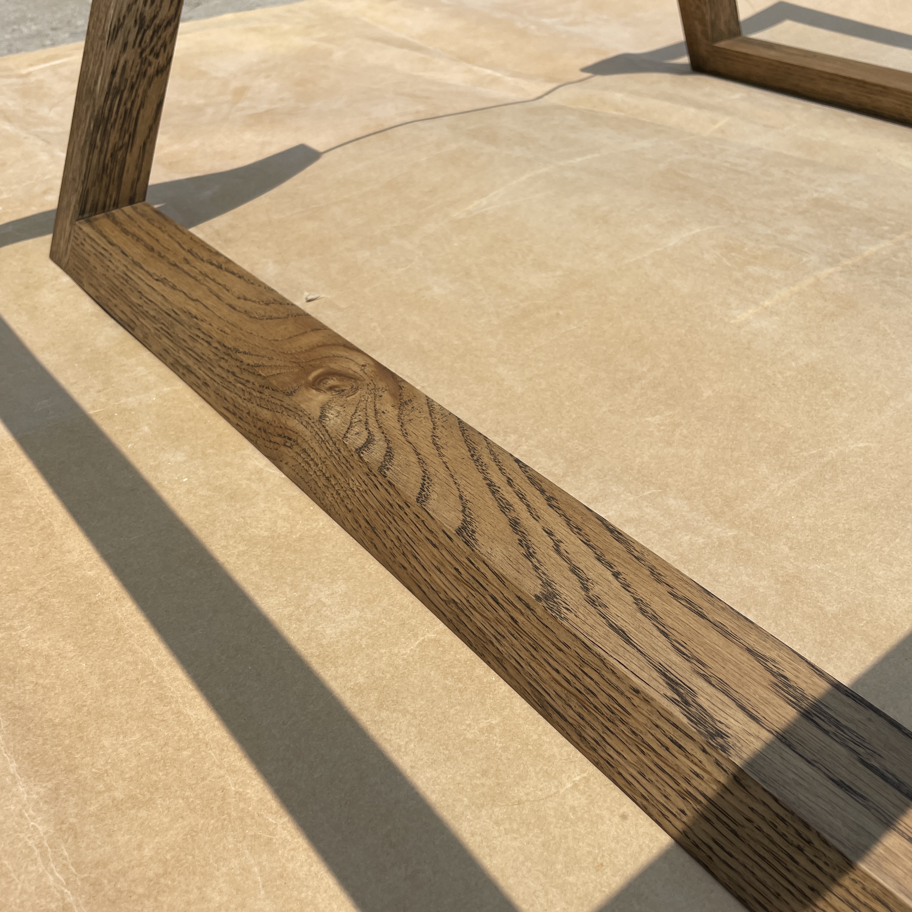 Flat Coffee Table - 다크오크